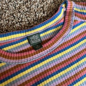 Wild Fable Multicolor Striped Knit Top